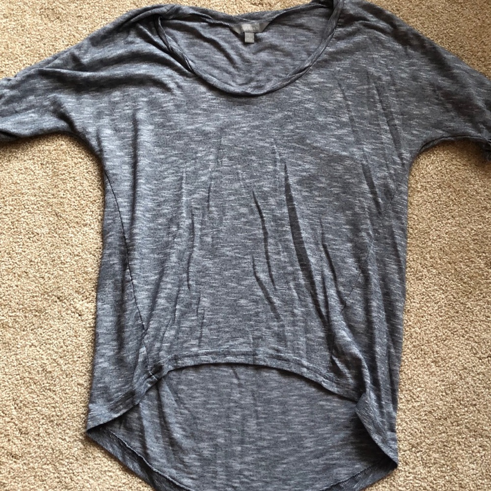 Rubbish grey high-low shirt